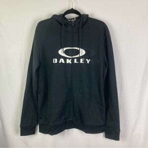 OAKLEY Bark FZ Hoodie 2.0 Men's Size Medium Black Regular Fit Full Zip NWT